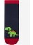 Erkek Çocuk Cute Dino 4lü Siyah Soket Çorap 4