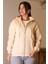 Fermuarlı Cepli Bej Kadın Sweatshirt 5028-2K4 2