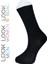 Look Socks Unisex Tenis Siyah 3'lü Çorap 4