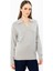 Gömlek Yaka Gri Kadın Triko 45324-2K5 1