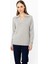 Gömlek Yaka Gri Kadın Triko 45324-2K5 3