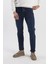 Koyu Lacivert Slim Fit Yıkamalı Pamuklu Jean Kot Pantolon 2