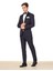 Saks Slim Fit Kelebek Yaka Dokuma Smokin Takım Elbise 3