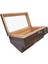 Kahverengi Çekmeceli Camlı Humidor Puro Kutusu RC15X 2