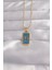 316L Çelik Gold Renk Mavi Mineli El Figür Tarot Kolye - TJ-BKO9040 1