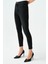 Kadın Skinny Fit Pantolon Yüksek Bel %91 Pamuklu Natalie Modeli Siyah 4