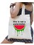 Lingyinteng Bu Bir Karpuz Değil Kanvas Tote Çanta Büyük Kapasiteli Seyahat Alışveriş Süpermarket Çantası Moda Basit Omuz Çantası Organizatör (Yurt Dışından) 1