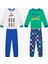 Erkek Çocuk Born To Skate 2li Çok Renkli Pijama Takımı 1