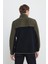 Standart Fit Dik Yaka Içi Polarlı Çift Renk Polar Sweatshirt 4