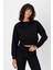 Gadiel Bisiklet Yaka Crop Sweatshirt 3