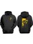 Unisex Anime Son Goku Battle Aura By Visualize Tasarım Ön Arka Baskılı Normal Kalıp Siyah Sweatshirt 1