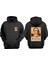 Unisex Narcos Tasarım Ön Arka Baskılı Normal Kalıp Siyah Sweatshirt 1