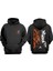 Unisex Naruto Kurama Tasarım Ön Arka Baskılı Normal Kalıp Siyah Sweatshirt 1