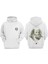 Unisex Money Talks Tasarım Ön Arka Baskılı Normal Kalıp Beyaz Sweatshirt 1