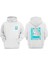 Unisex Anime Aidoru Tasarım Ön Arka Baskılı Normal Kalıp Beyaz Sweatshirt 1