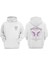 Unisex Unfolding Possibilities Tasarım Ön Arka Baskılı Normal Kalıp Beyaz Sweatshirt 1