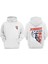 Unisex Dominate The Pitch Tasarım Ön Arka Baskılı Normal Kalıp Beyaz Sweatshirt 1
