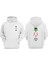 Unisex Dark Wader Green Red White Tasarım Ön Arka Baskılı Normal Kalıp Beyaz Sweatshirt 1