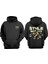 Unisex My Style Tasarım Ön Arka Baskılı Normal Kalıp Siyah Sweatshirt 1