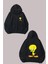 Unisex Tweety Tasarım Ön Arka Baskılı Normal Kalıp Siyah Sweatshirt 1