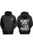 Unisex Beahty Money Tasarım Ön Arka Baskılı Normal Kalıp Siyah Sweatshirt 1