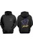 Unisex Bike Freestyle Tasarım Ön Arka Baskılı Normal Kalıp Siyah Sweatshirt 1