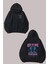 Unisex Restın Love Streetwear Tasarım Ön Arka Baskılı Normal Kalıp Siyah Sweatshirt 1