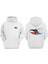 Unisex Batman Superman Tasarım Ön Arka Baskılı Normal Kalıp Beyaz Sweatshirt 1