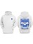 Unisex Betrayed Tasarım Ön Arka Baskılı Normal Kalıp Beyaz Sweatshirt 1