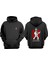 Unisex Love Me Bender Tasarım Ön Arka Baskılı Normal Kalıp Siyah Sweatshirt 1