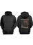 Unisex American Style Riders Tasarım Ön Arka Baskılı Normal Kalıp Siyah Sweatshirt 1