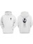 Unisex Wolverine Bıcak Tasarım Ön Arka Baskılı Normal Kalıp Beyaz Sweatshirt 1
