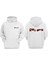 Unisex Ironman And Spiderman Tasarım Ön Arka Baskılı Normal Kalıp Beyaz Sweatshirt 1