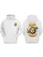 Unisex Dreamer Sun And Moon Dreamy Tasarım Ön Arka Baskılı Normal Kalıp Beyaz Sweatshirt 1
