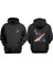 Unisex Batman Bacak Tasarım Ön Arka Baskılı Normal Kalıp Siyah Sweatshirt 1