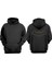 Unisex Batman Yarasa Tasarım Ön Arka Baskılı Normal Kalıp Siyah Sweatshirt 1