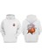 Unisex America Pılot Glasses North Dakota Tasarım Ön Arka Baskılı Normal Kalıp Beyaz Sweatshirt 1