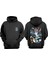 Unisex Im Master Pıece Tasarım Ön Arka Baskılı Normal Kalıp Siyah Sweatshirt 1