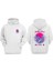 Unisex Megacity Japanese Apparel Tasarım Ön Arka Baskılı Normal Kalıp Beyaz Sweatshirt 1