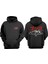 Unisex Gtr Car Tasarım Ön Arka Baskılı Normal Kalıp Siyah Sweatshirt 1