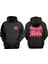 Unisex Speed Demon Tasarım Ön Arka Baskılı Normal Kalıp Siyah Sweatshirt 1