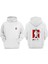 Unisex Love Me Bender Tasarım Ön Arka Baskılı Normal Kalıp Beyaz Sweatshirt 1
