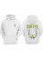 Unisex Mojo Jojo Pure Evil Tasarım Ön Arka Baskılı Normal Kalıp Beyaz Sweatshirt 1