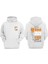 Unisex Utopia 909 Tasarım Ön Arka Baskılı Normal Kalıp Beyaz Sweatshirt 1