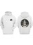 Unisex Nasa Rocket Tasarım Ön Arka Baskılı Normal Kalıp Beyaz Sweatshirt 1