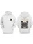 Unisex The Typewriter Tasarım Ön Arka Baskılı Normal Kalıp Beyaz Sweatshirt 1