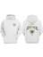 Unisex Love Is Like A Virus Tasarım Ön Arka Baskılı Normal Kalıp Beyaz Sweatshirt 1
