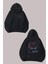 Unisex The Future Starts Now Tasarım Ön Arka Baskılı Normal Kalıp Siyah Sweatshirt 1