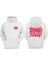 Unisex Speed Demon Tasarım Ön Arka Baskılı Normal Kalıp Beyaz Sweatshirt 1
