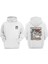 Unisex American Style Riders Tasarım Ön Arka Baskılı Normal Kalıp Beyaz Sweatshirt 1